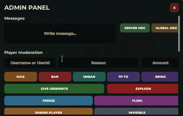 Admin Abuse Panel